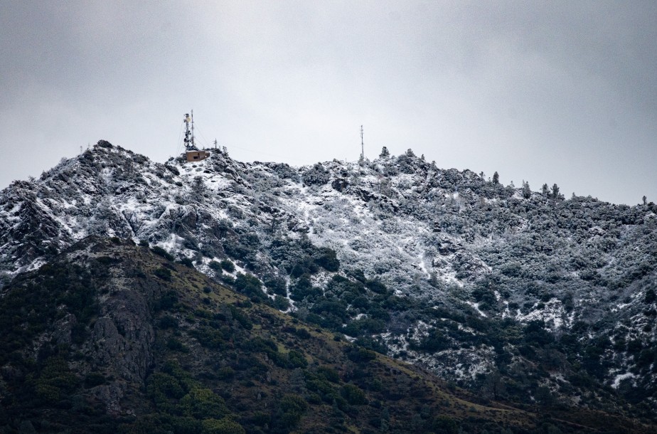 Snow Falls On Mt. Diablo Overnight
