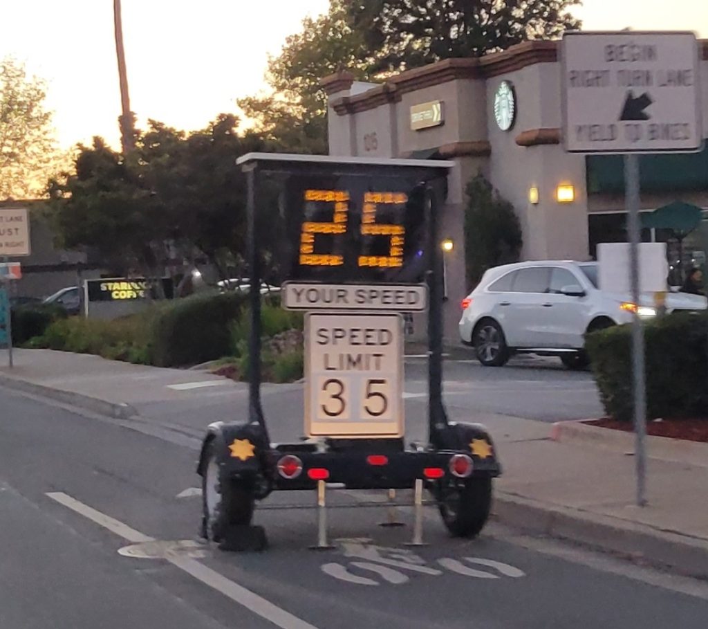 The Water Cooler Are Electronic Speed Limit Signs Effective What road-sign-speed-limit-warning-curve-174701749