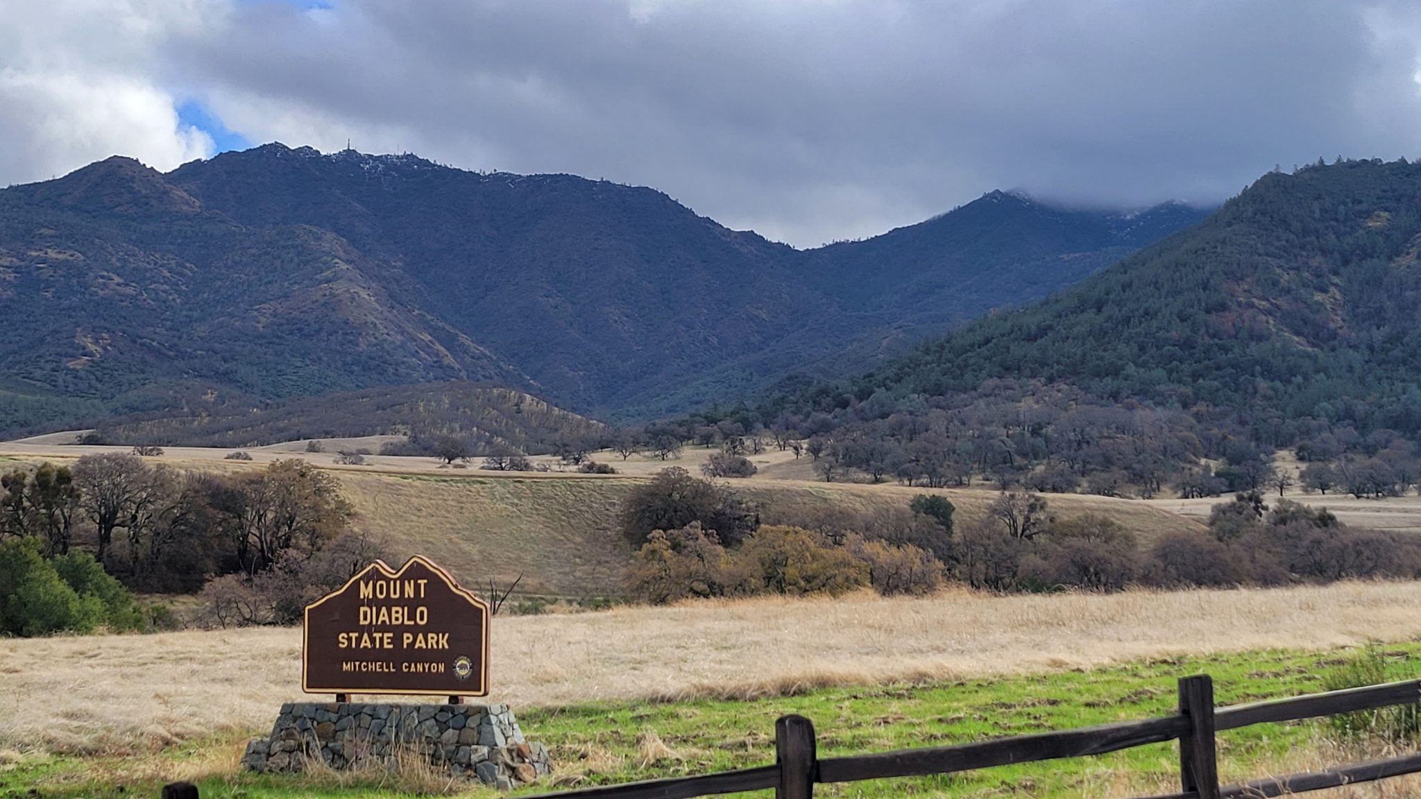 The First Snow Of The Season On Mt. Diablo