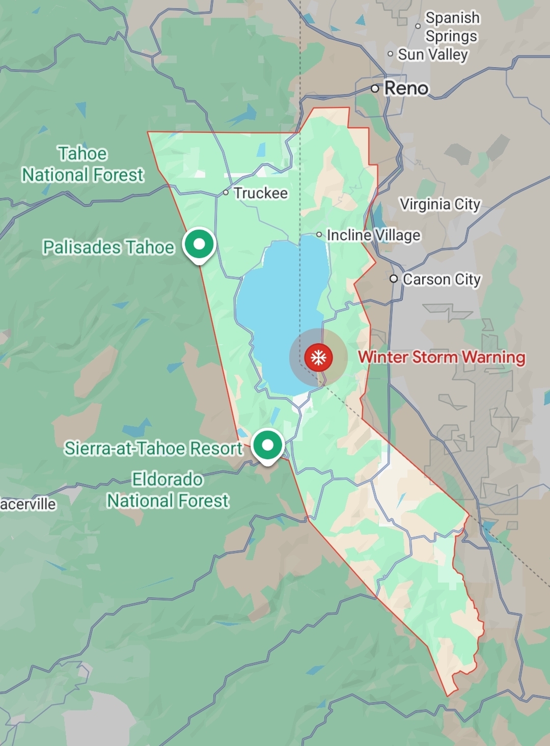 Winter Storm Warning Issued For The Tahoe/Truckee Area - CLAYCORD.com