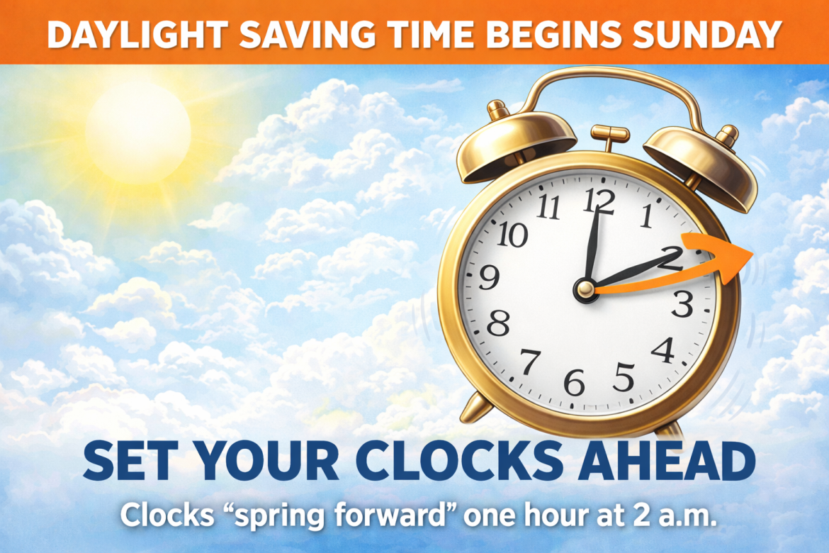 Spring Forward This Weekend Image Time To Spring Forward: Daylight Saving Time Begins This Weekend ...