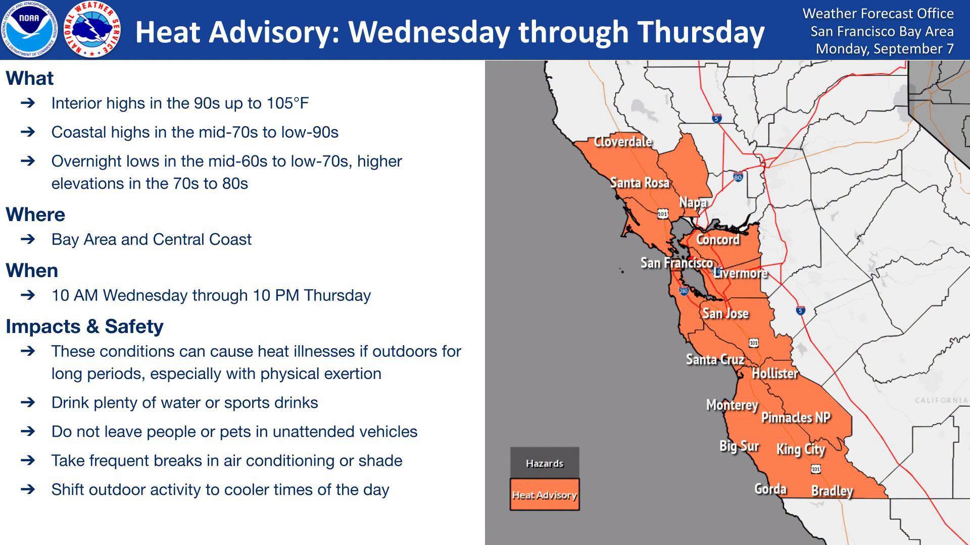 Heat Advisory Issued As Triple-Digit Temperatures Expected Across Bay Area